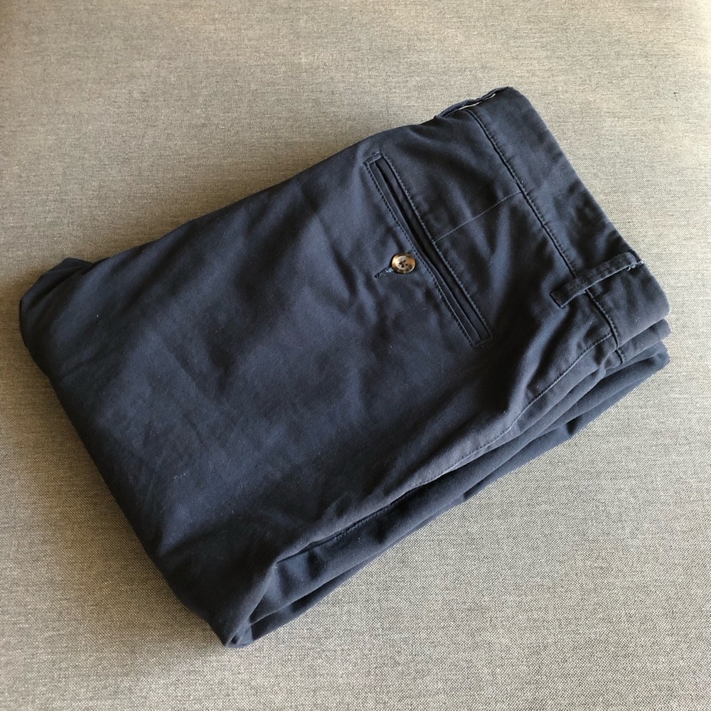 Navy blue chino pants